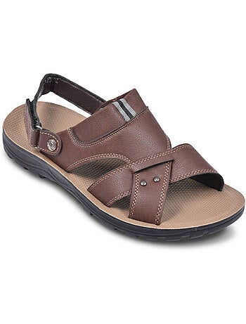 OZABI Sandales Homme Confort Semelle Souple Antiderapante Scratch