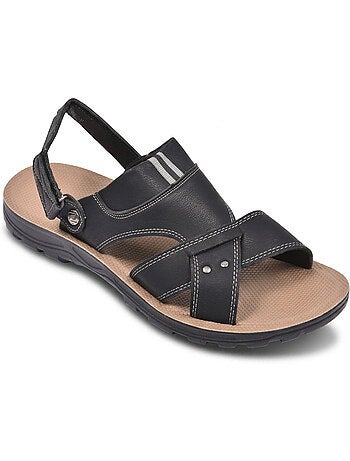 OZABI Sandales Homme Confort Semelle Souple Antiderapante Scratch