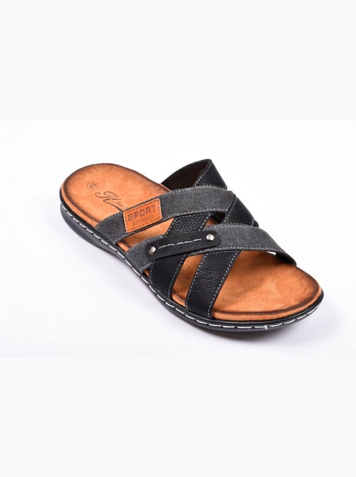 OZABI Sandales homme sangles croisées confort mémoire de forme - Kiabi