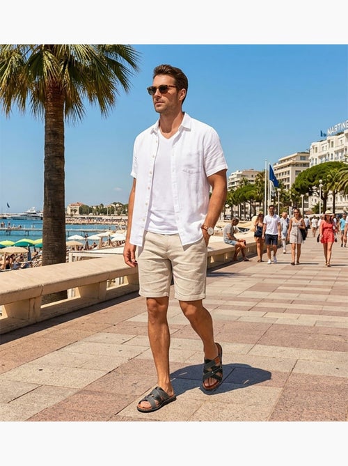 OZABI Sandales homme sangles croisées confort mémoire de forme - Kiabi