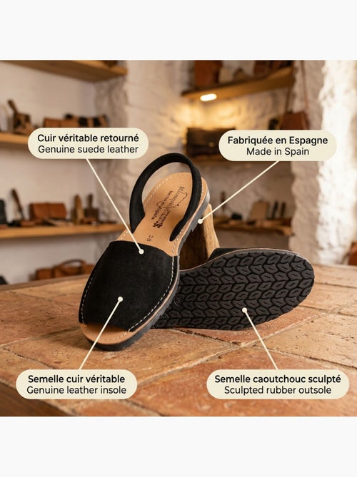 OZABI Sandales Menorquines Cuir Véritable Espagne - Kiabi OZABI Sandales Menorquines Cuir Véritable Espagne - Kiabi
