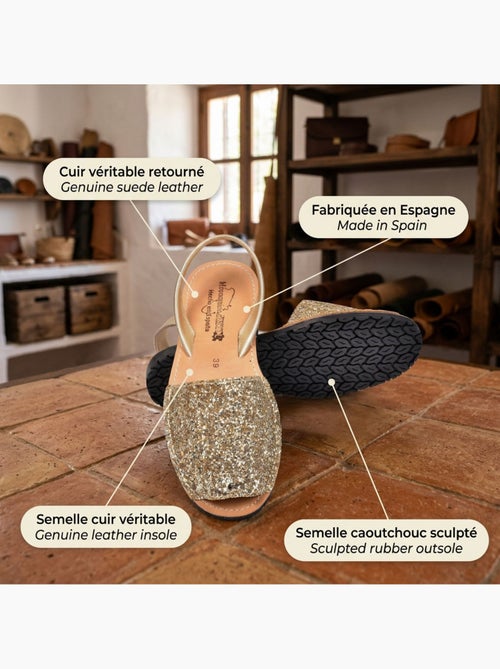 OZABI Sandales Menorquines Cuir Véritable Espagne - Kiabi