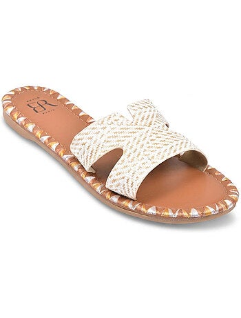 OZABI Sandales Slide H Tressage Vacances 2 Coloris