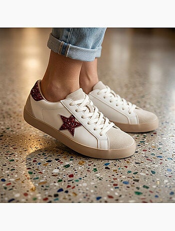 OZABI Sneakers Étoile Femme Glitter Plateforme MMXXIV