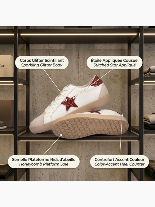 OZABI Sneakers Étoile Femme Glitter Plateforme MMXXIV - Kiabi OZABI Sneakers Étoile Femme Glitter Plateforme MMXXIV - Kiabi