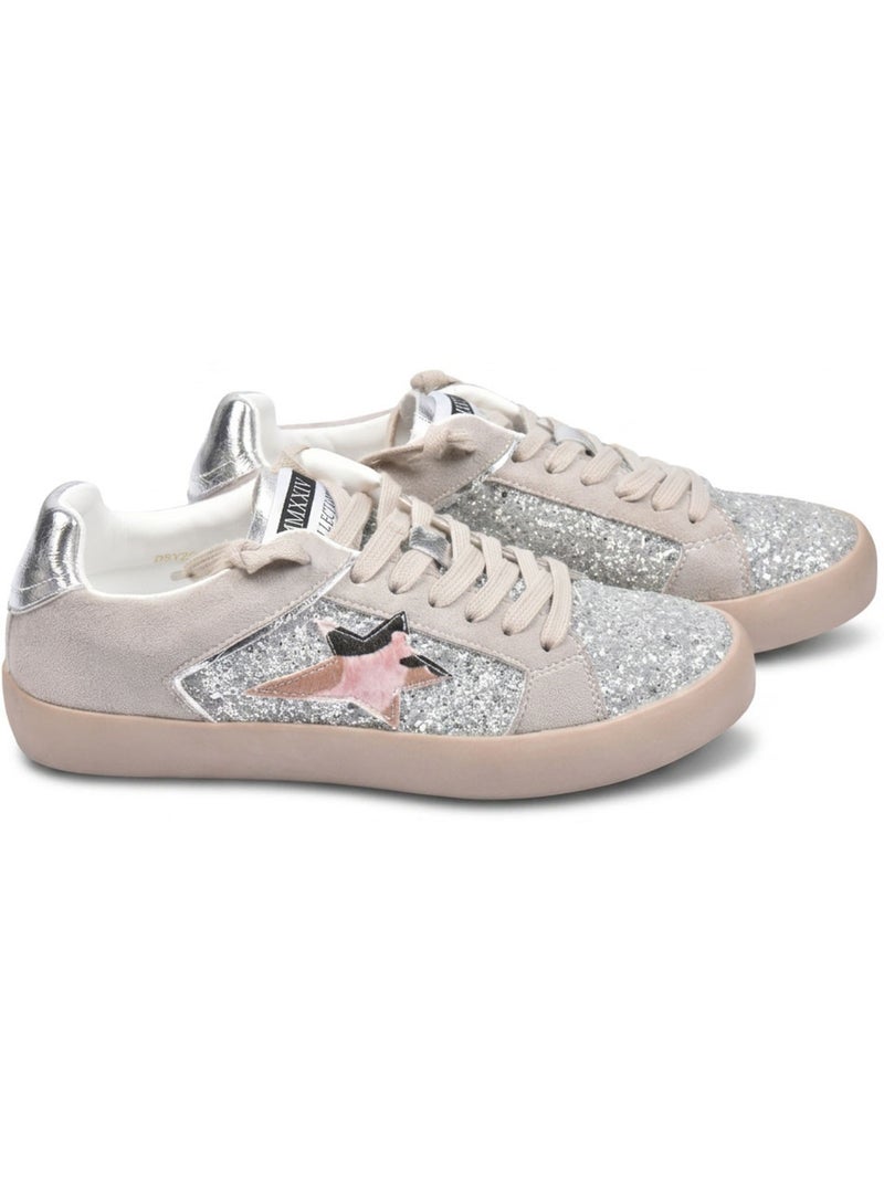 OZABI Sneakers Glitter Femme Étoile Plateforme MMXXIV Argent - Kiabi