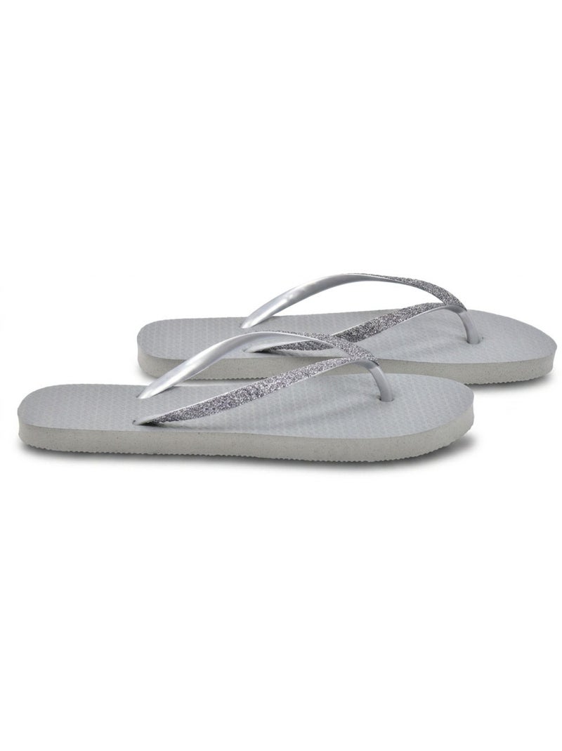 OZABI Tong Glitter Interdigitale 7 Coloris Gris - Kiabi