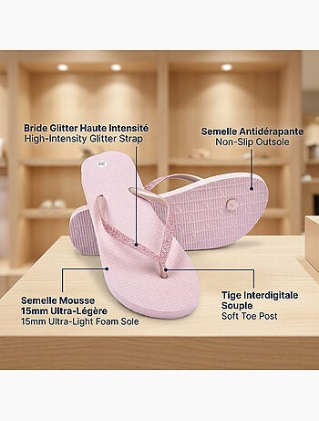 OZABI Tong Glitter Interdigitale 7 Coloris