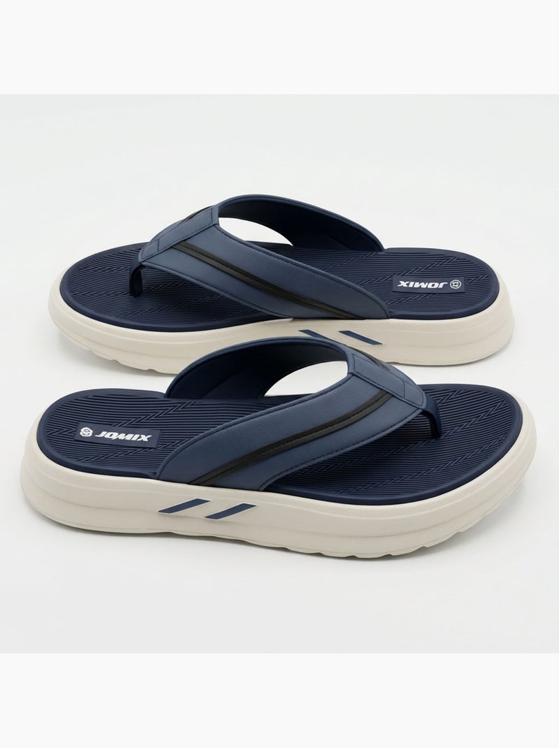 OZABI Tongs homme confort semelle epaisse antiderapante ete plage Bleu - Kiabi