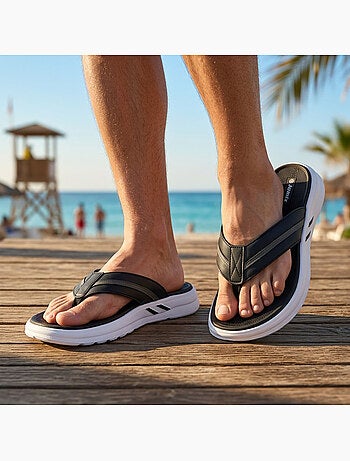 OZABI Tongs homme confort semelle epaisse antiderapante ete plage