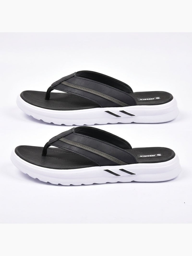 OZABI Tongs homme confort semelle epaisse antiderapante ete plage Noir - Kiabi