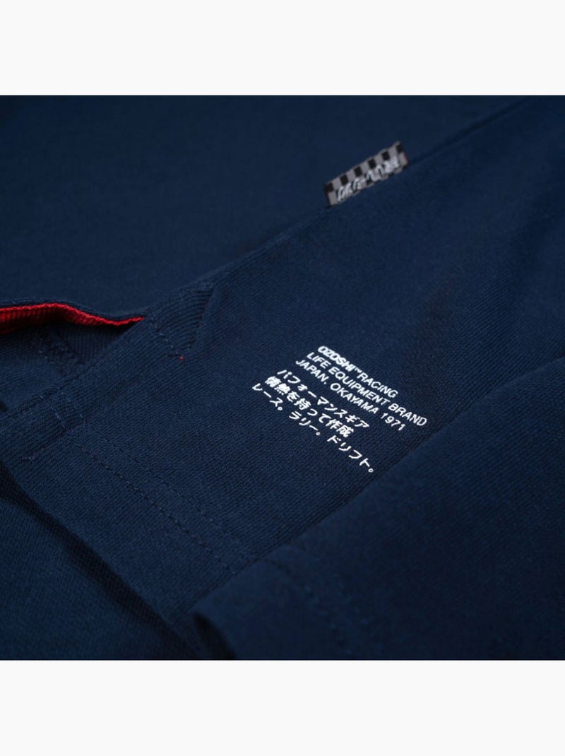 Ozoshi - Polo motif/style petit logo Bleu marine - Kiabi