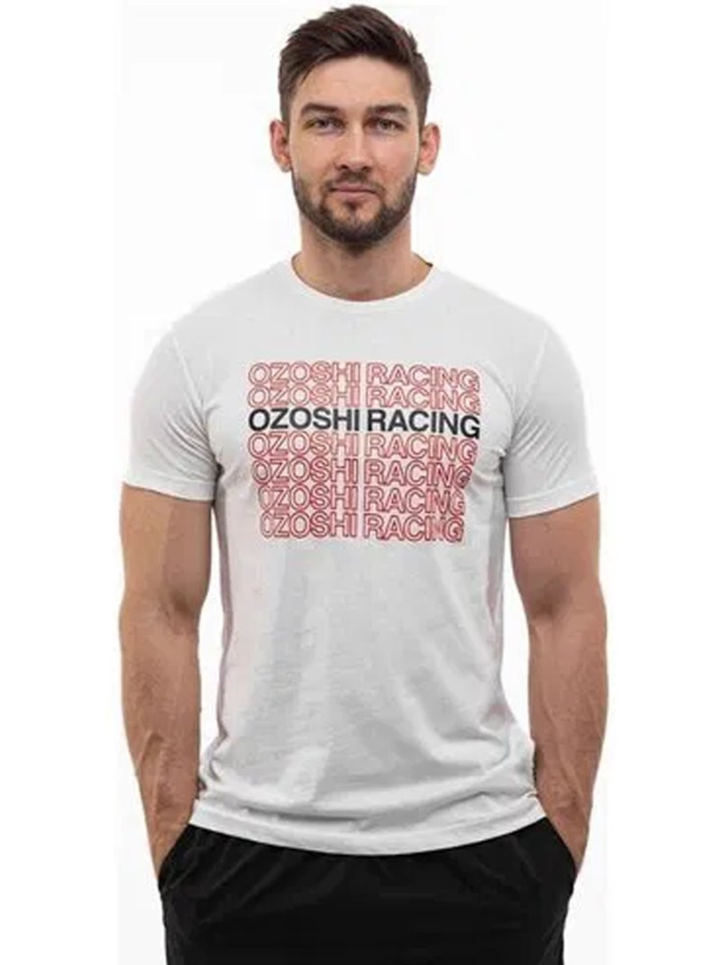 Ozoshi - T-shirt motif/style Logo répété Blanc - Kiabi