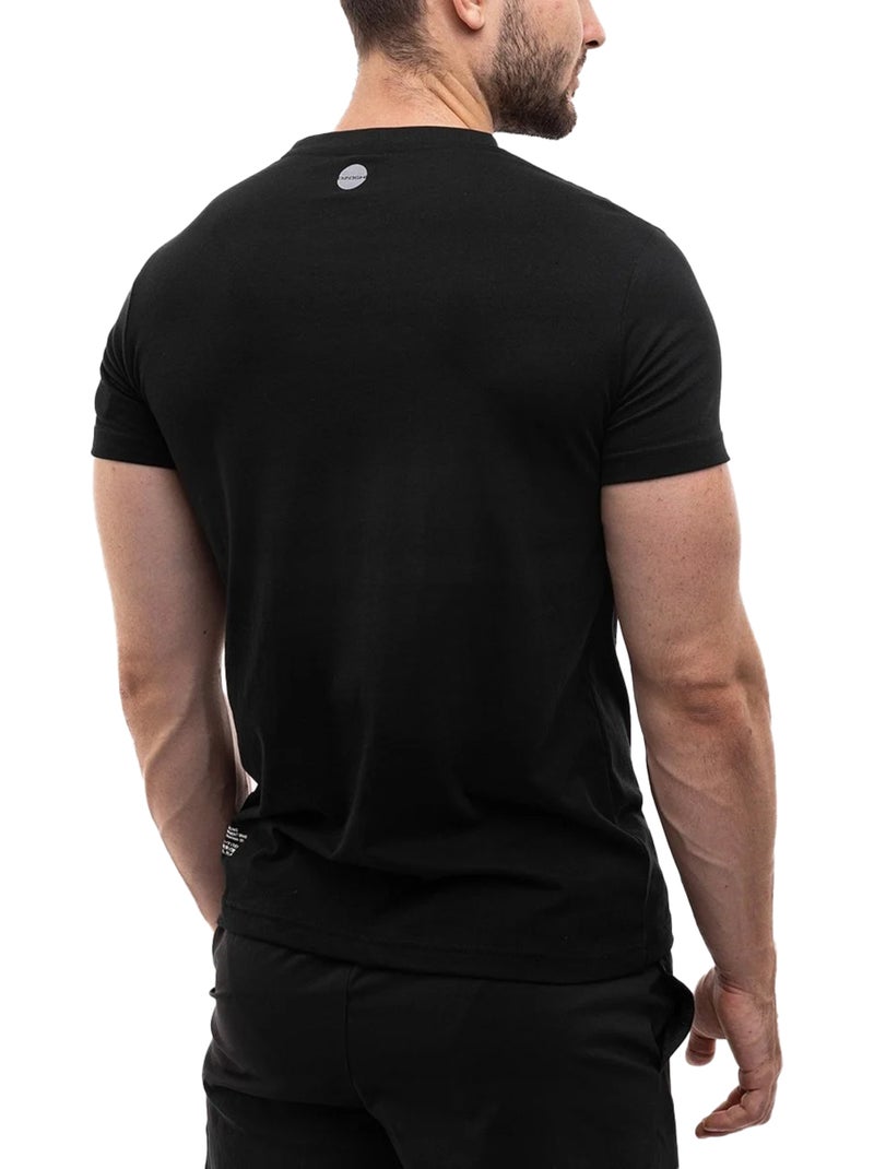 Ozoshi - T-shirt motif/style Logo répété Noir - Kiabi
