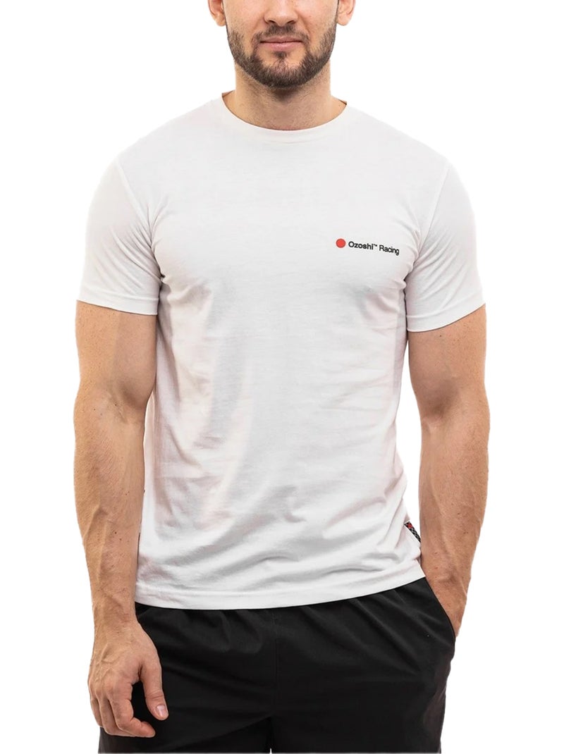 Ozoshi - T-shirt motif/style petit logo Blanc - Kiabi