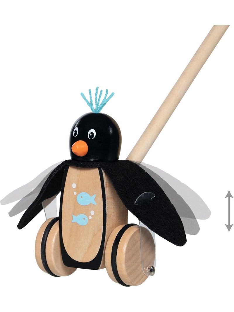 Pablo le pingouin à pousser Noir - Kiabi