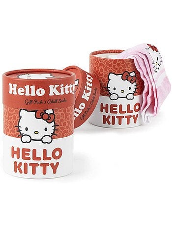 Pack - Lot de 3 paires de chaussettes - Hello Kitty