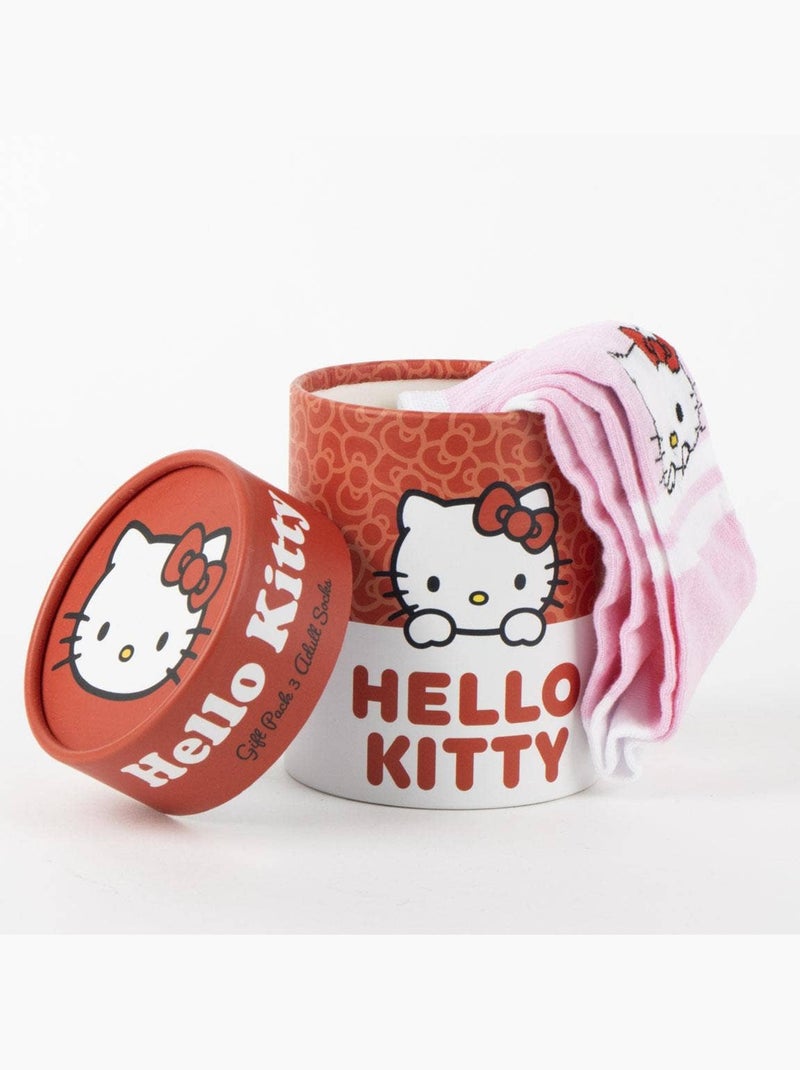 Pack - Lot de 3 paires de chaussettes - Hello Kitty Rouge - Kiabi