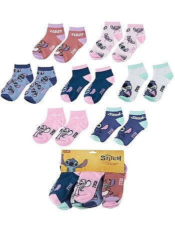 Pack - Lot de 7 paires de chaussettes enfant - Stitch