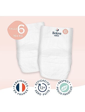 Pack 1 mois couches-culottes taille 6 (16+ kg) - 108 couches biolane