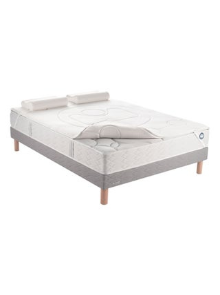 Pack 1 surmatelas et 2 oreillers ergonomiques