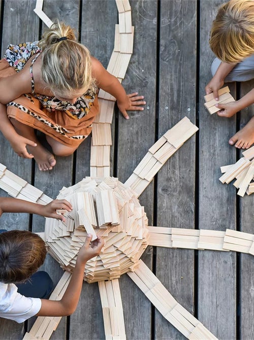 Pack 1000 planchettes en bois du pin des Landes - Kiabi