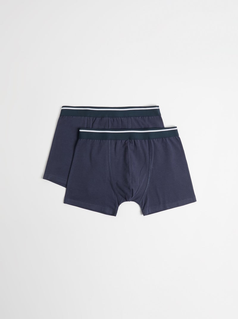 Pack 2 Boxers Bleu - Kiabi