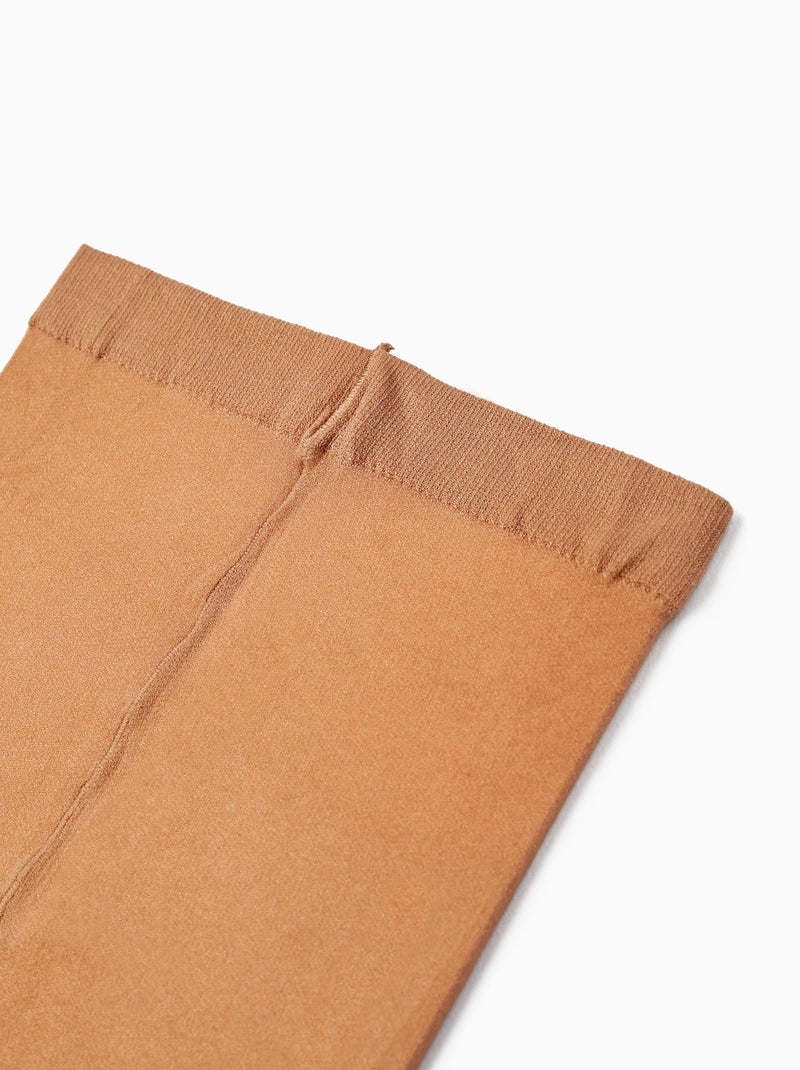 Pack 2 Collants en Microfibre Beige clair - Kiabi