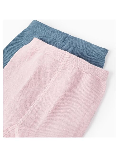 2025 - Pour Enfant Et Bébé Fille - En Coton Polaire - Doublure Chaude - Collants Complets - Collants De Base Extensibles - Collants Pour L'hiver - Trous - Pantalon Fille, Rose, 2-4 Ans