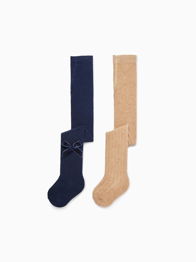 Pack 2 Collants Multicolore - Kiabi