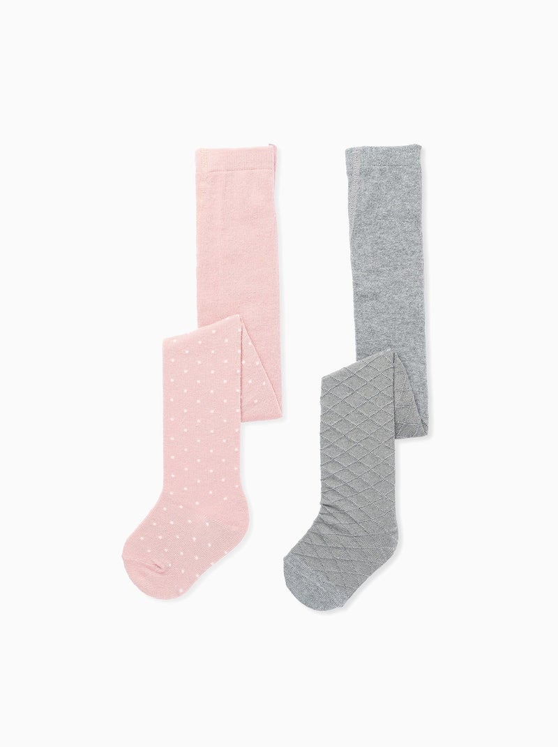 Pack 2 Collants Multicolore - Kiabi