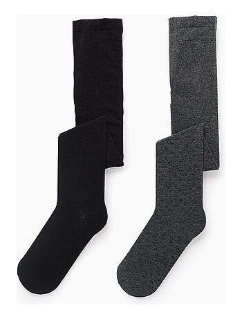 Pack 2 Collants Uni/Rhombes