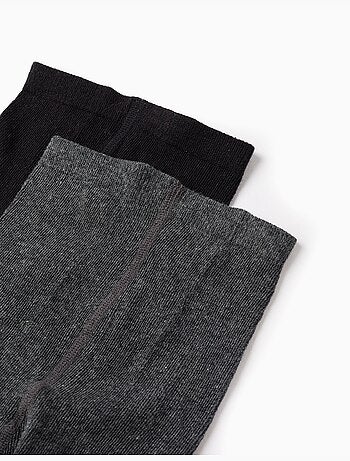 Pack 2 Collants Uni/Rhombes
