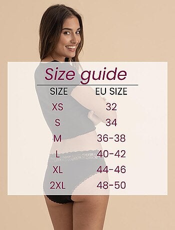 Pack 2 Culottes menstruelles flux abondant coton, Rose