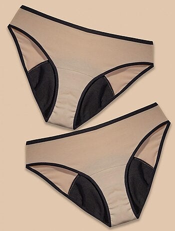 Pack 2 Culottes menstruelles, flux abondant University