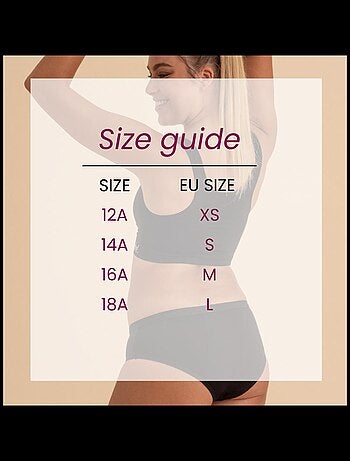 Pack 2 Culottes menstruelles flux abondants coton, FreeU