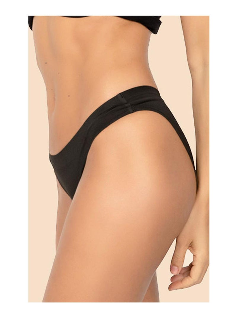 Pack 2 Culottes menstruelles invisible, absorption modérée, Berta Noir Noir - Kiabi