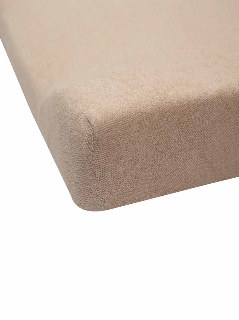 Pack 2 housses de matelas à langer pour bébé Marron - Kiabi