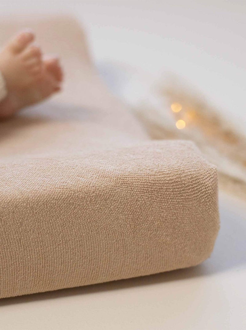 Pack 2 housses de matelas à langer pour bébé Marron - Kiabi