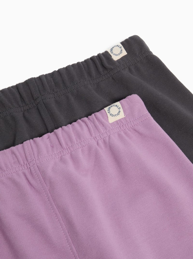 Pack 2 Joggers Felpa Violet - Kiabi