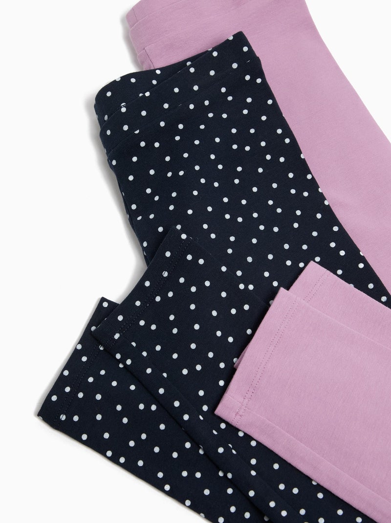 Pack 2 Leggings MO Fashion Bleu - Kiabi