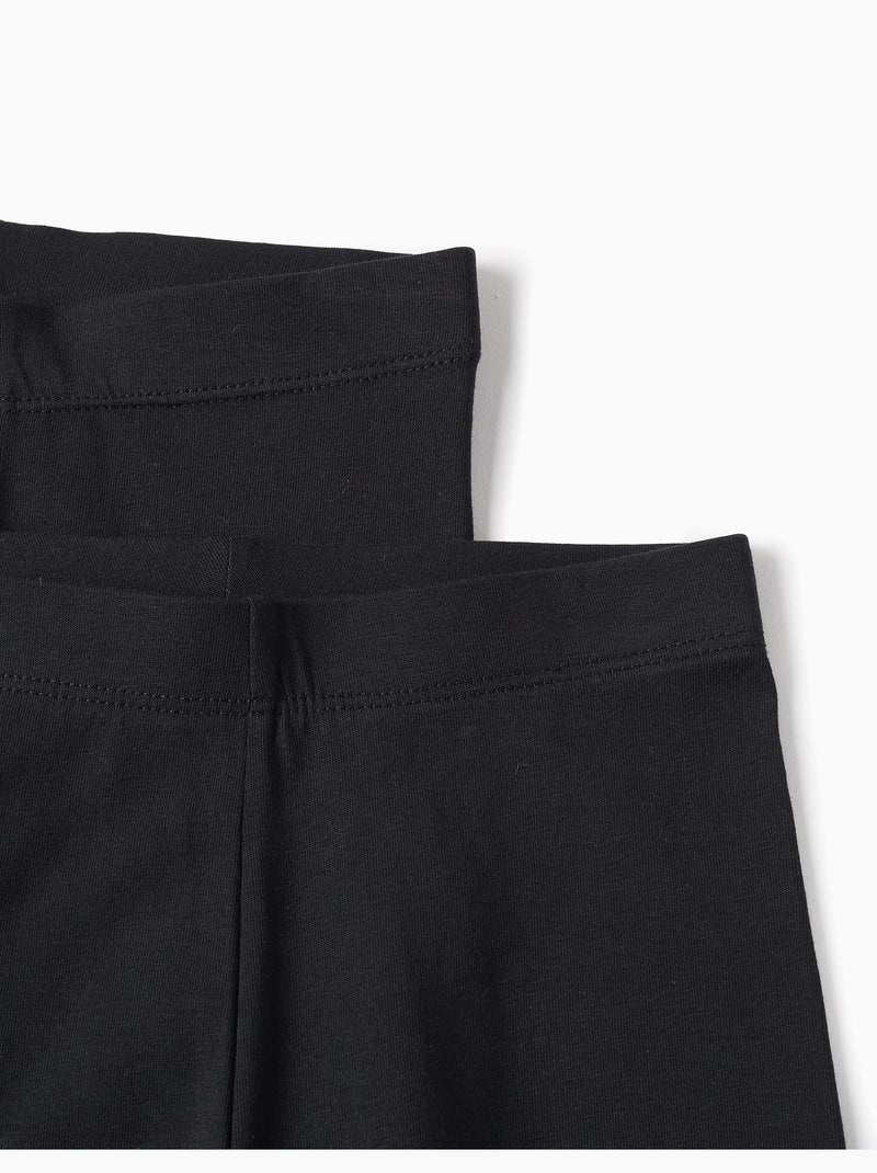 Pack 2 Leggings Noir Noir - Kiabi
