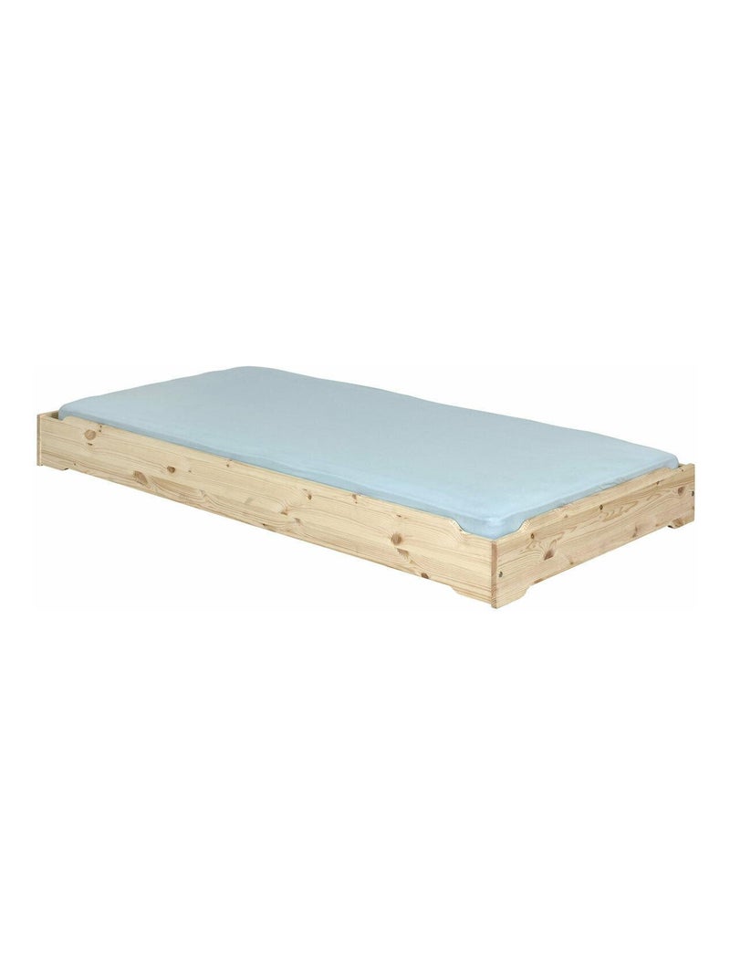 Pack 2 lits empilables et 2 matelas Jelly - AKITEN RETAIL Marron - Kiabi