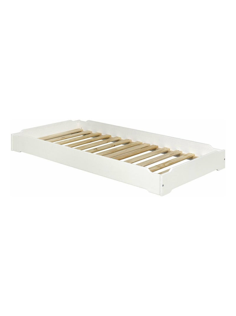 Pack 2 lits empilables Jelly - AKITEN RETAIL Blanc Blanc - Kiabi