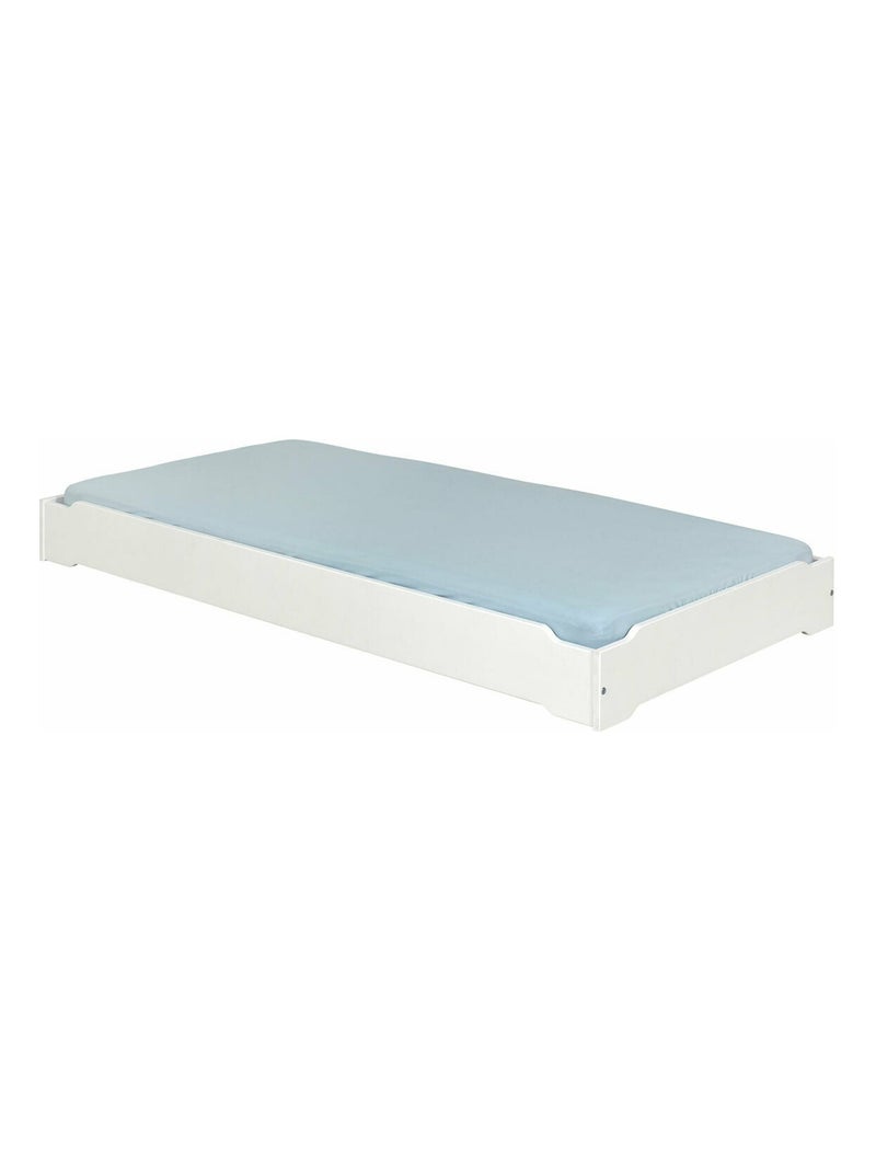 Pack 2 lits empilables Jelly - AKITEN RETAIL Blanc Blanc - Kiabi