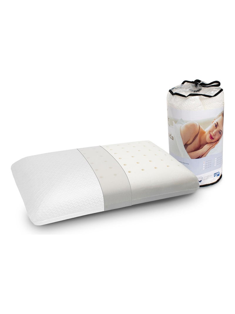 Pack 2 Oreillers Confort 12 CM ,Mousse à mémoire de forme. Déhoussable. Ergonomique N/A - Kiabi