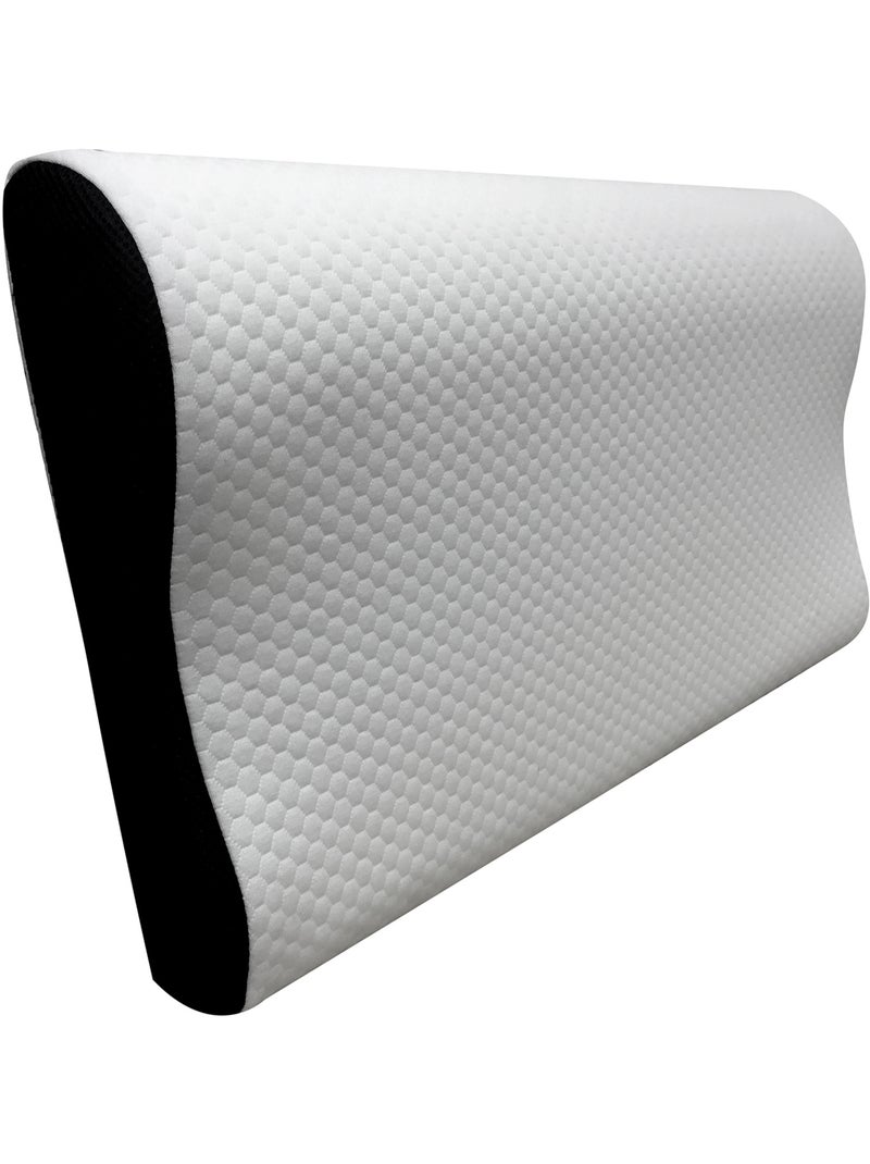 Pack 2 Oreillers d'hôtel Fibre Toucher doux Dormir sur le côté Blanc - Kiabi