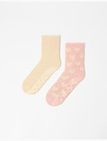 Pack 2 paires de chaussettes antidérapantes, MO Fashion