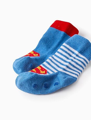 Pack 2 Paires de Chaussettes Antidérapantes Superman