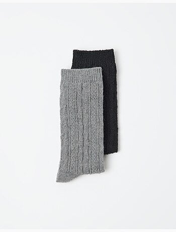Pack 2 paires de chaussettes en laine, MO Fashion